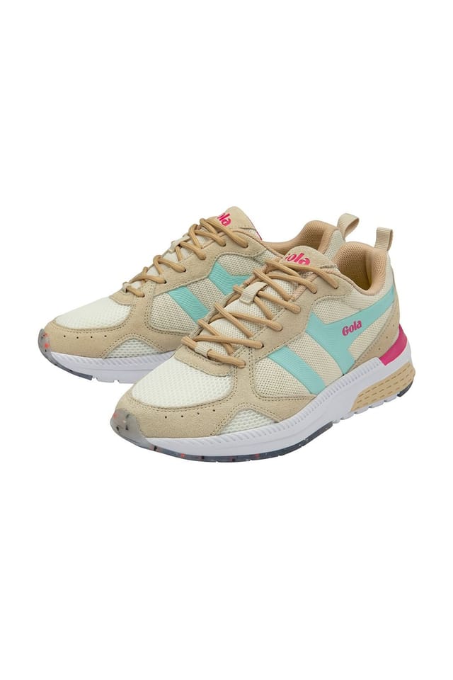 Gola Gola Women's 'Navis' Mesh Running Trainers in Off-White - 3