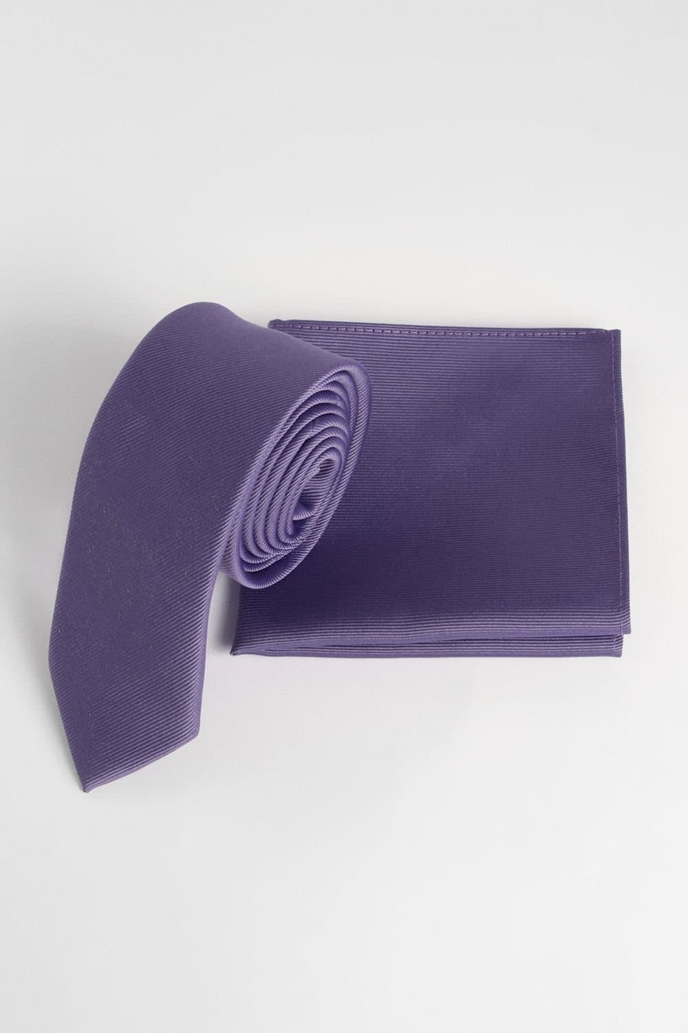 Burton Burton Men's Grey Blue Tie & Pocket Square