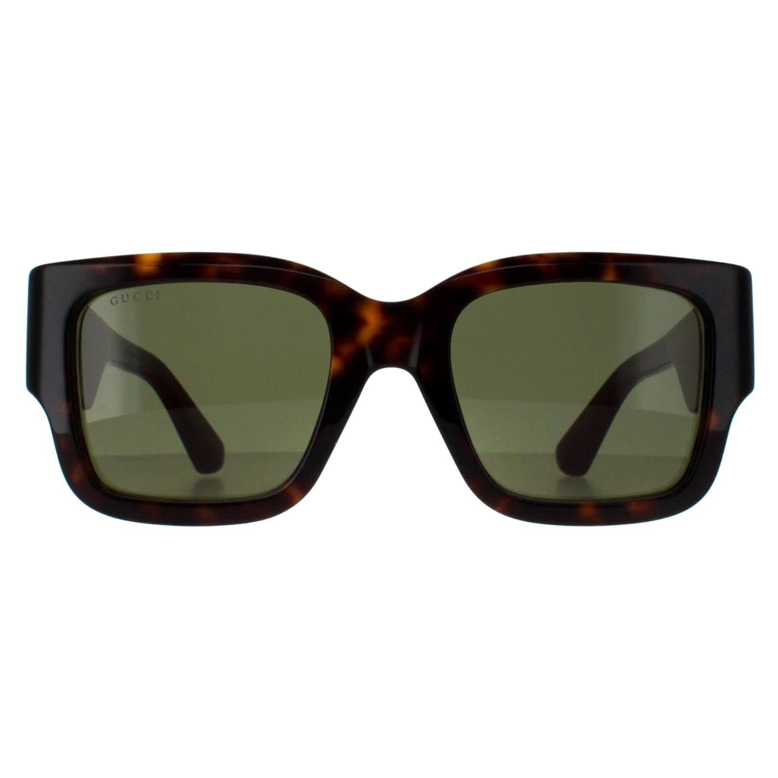 Gucci Gucci Women's Square Havana with Green & Red Green GG1663S in Brown