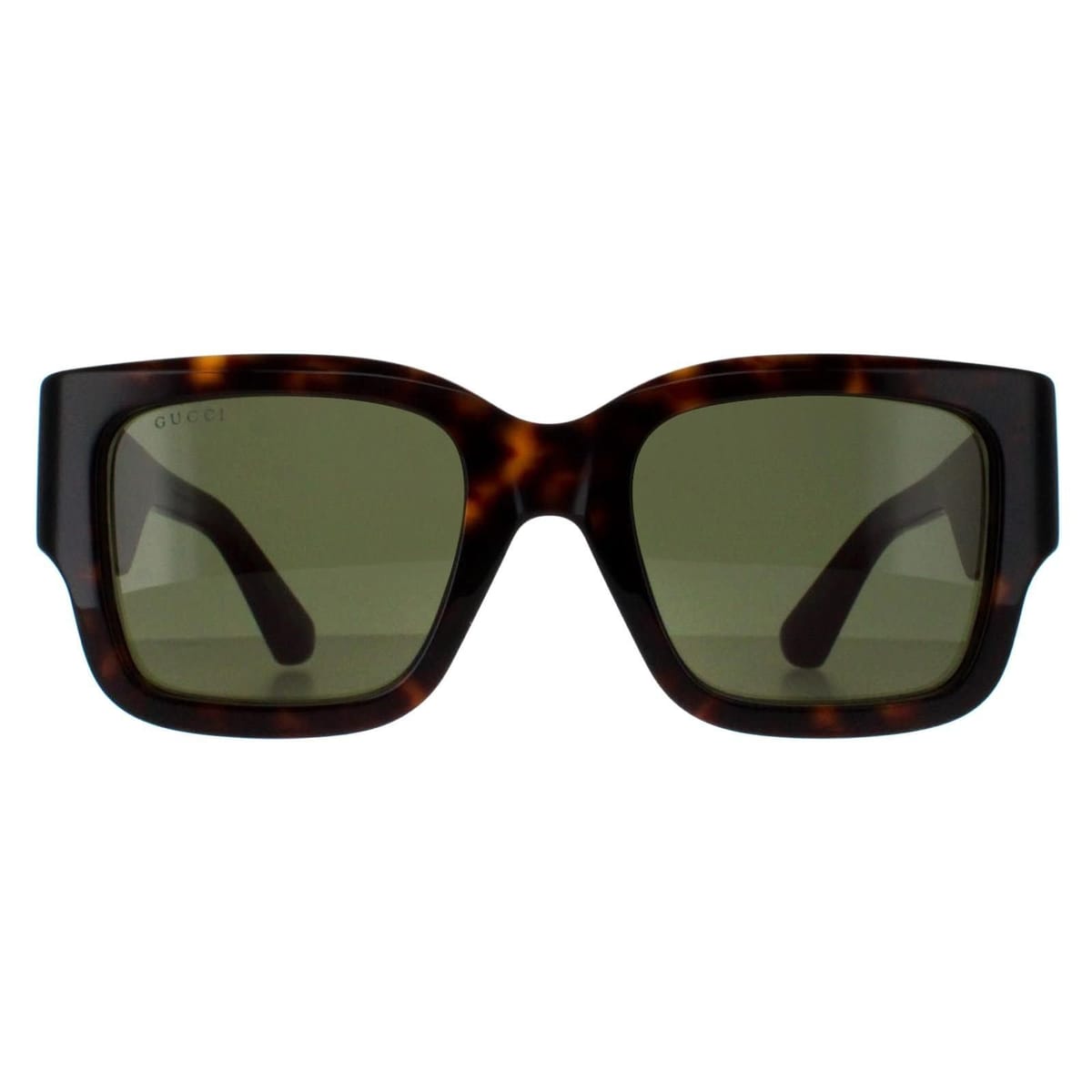 Gucci Gucci Women's Square Havana with Green & Red Green GG1663S in Brown - 1