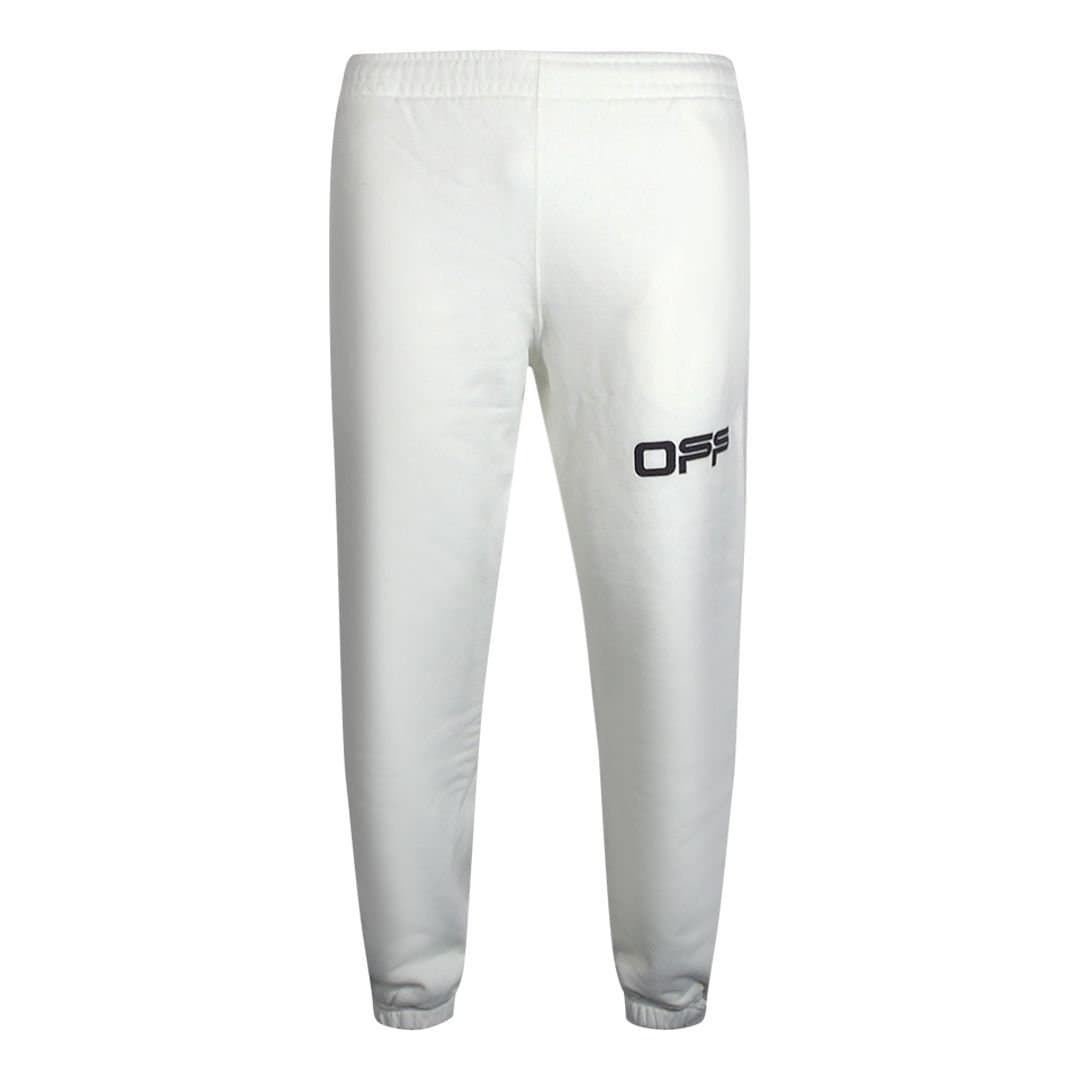 Off-White Off-White Men's Airport Tape Logo White Sweatpants