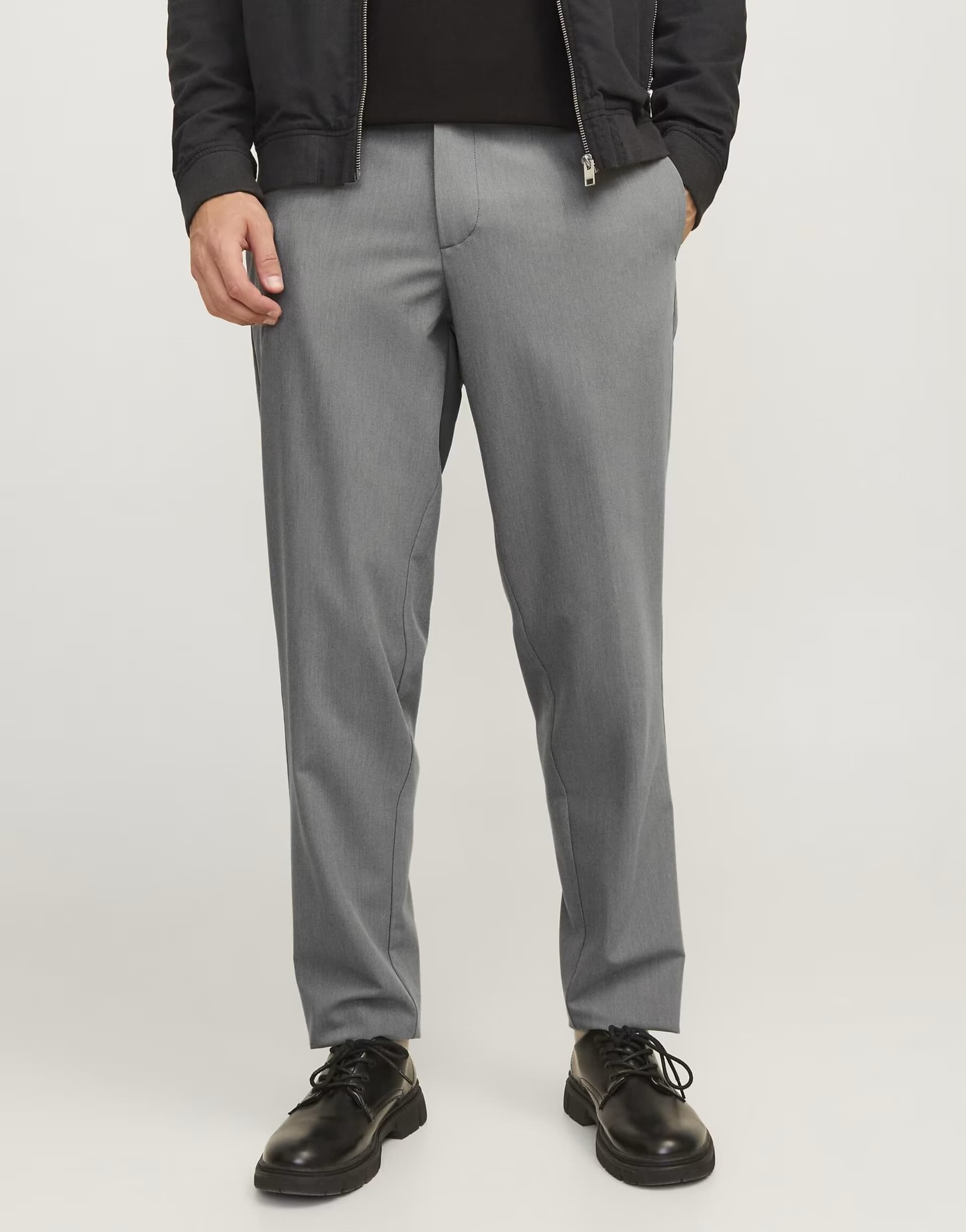 ASOS Jack & Jones Chino trousers in grey melange