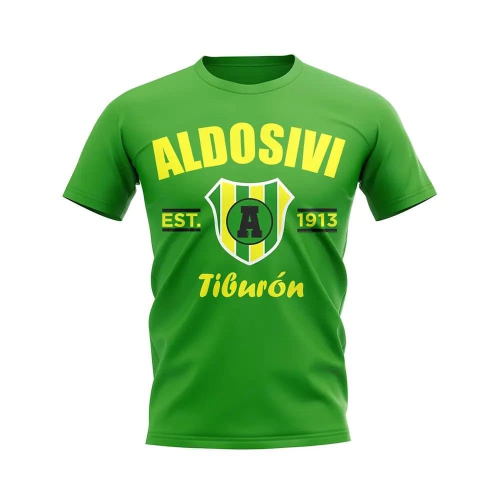 Aldosivi Aldosivi Men's Personalised Established Football T-Shirt Green