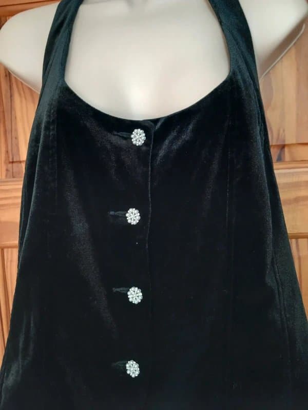 Primark Primark 💕 size 18 balck velvet halterneck top