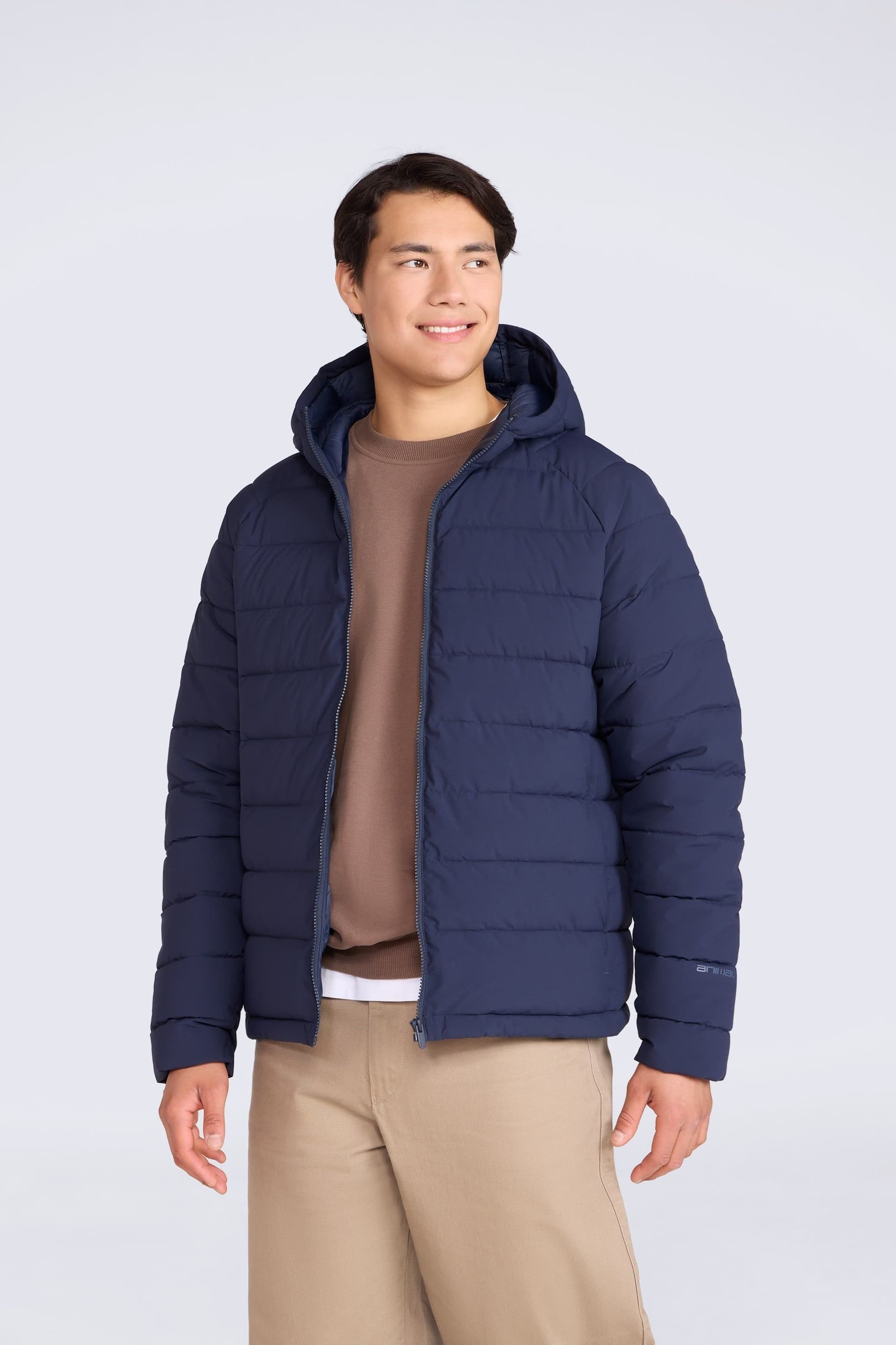 Animal Animal Men's 'Light Cloud Cosi' Water Resistant Thermal Tested Warm Padded Jacket in Dark Blue