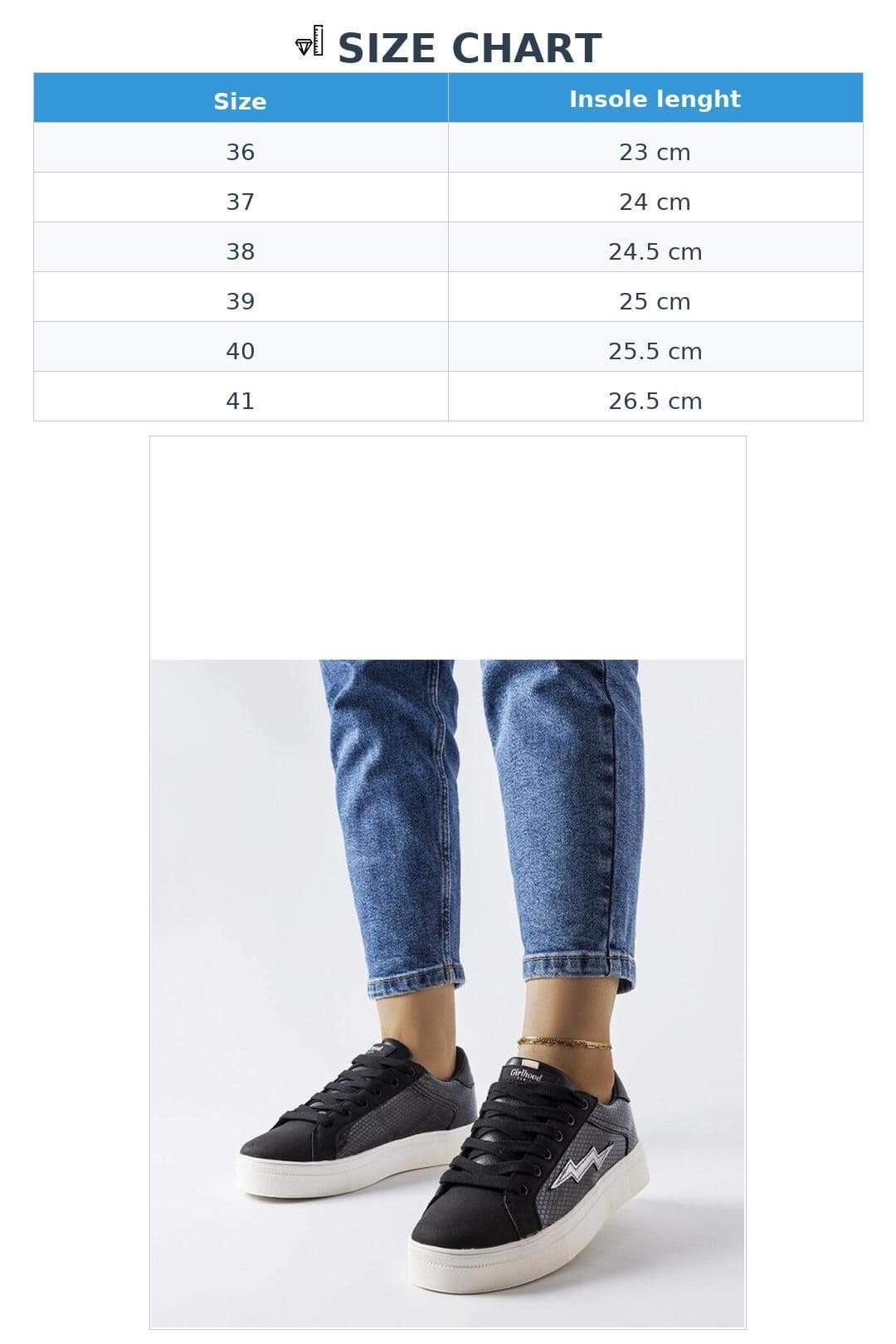 Love Lace Love Lace Women's Perforated Sneakers With Thick White Rubber Sole in Black - 4