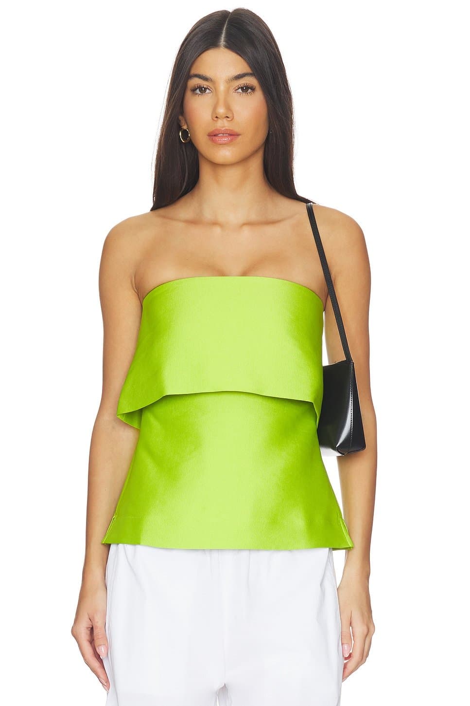 revolve Felix Satin Strapless Top