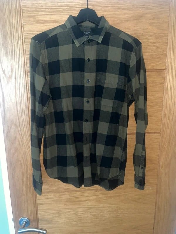 New Look Black and green check shirt - 1