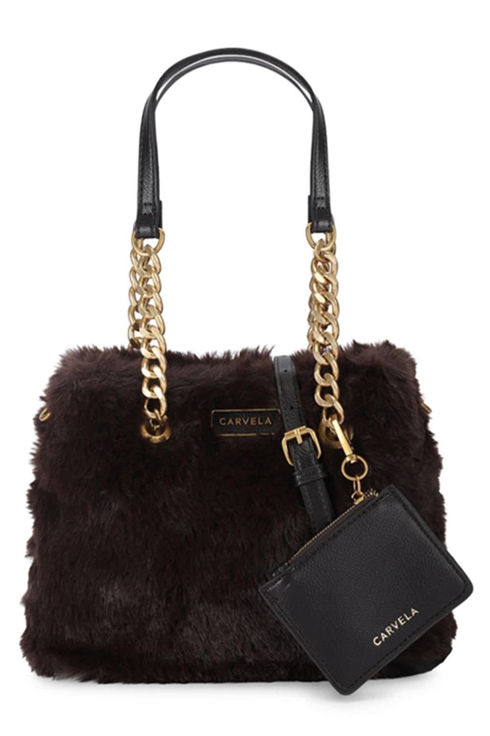 Carvela Carvela Women's 'Mini Cammie 3' Bag in Dark Brown