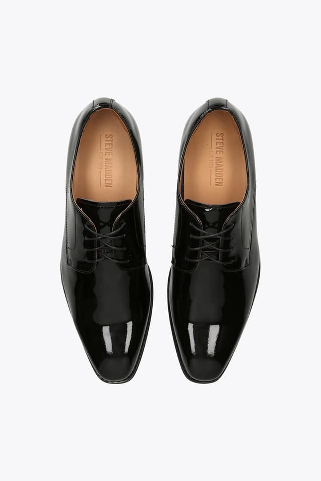 Steve Madden STEVE MADDEN Men's 'Parscal Black Patent' Patent Shoes - 2