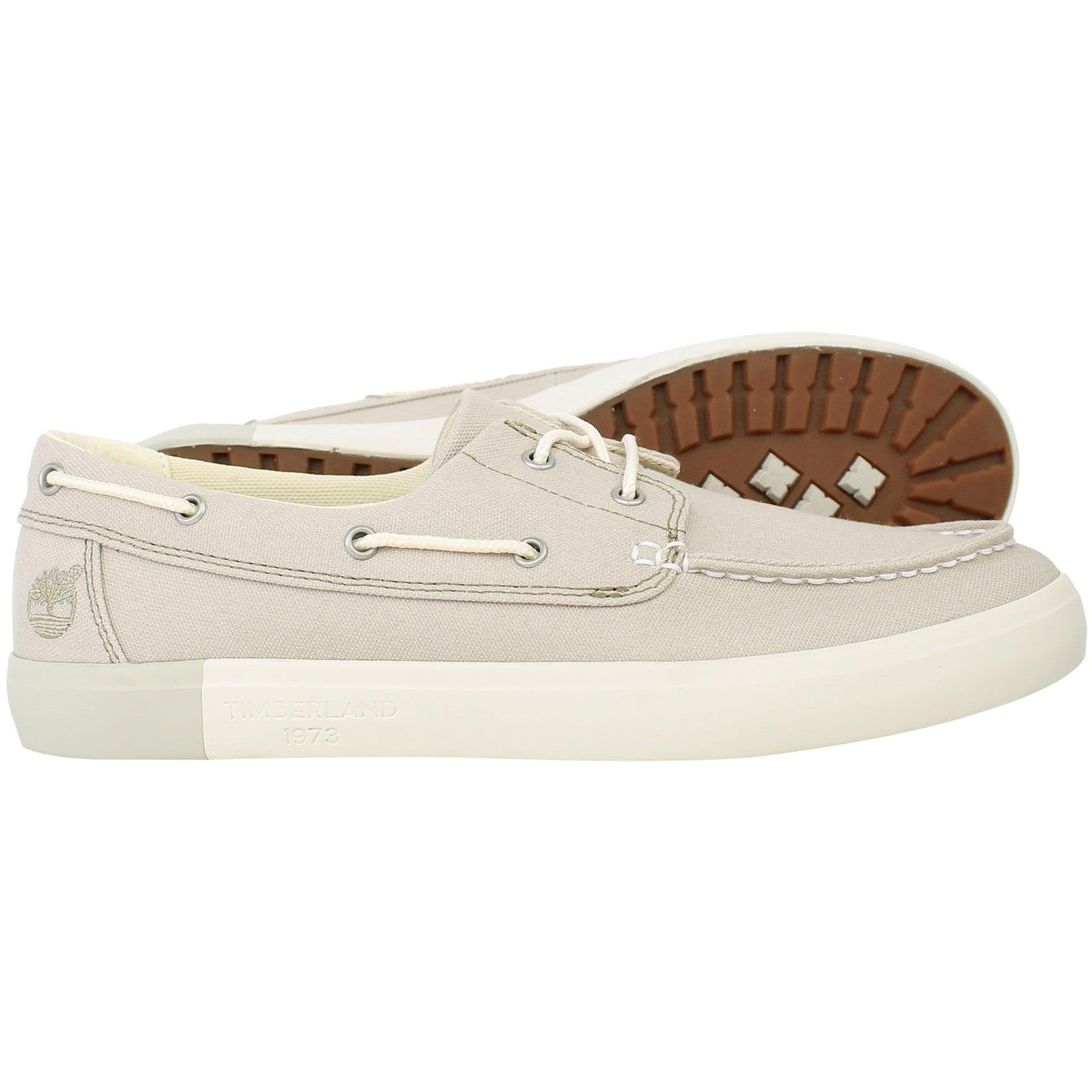 Timberland Timberland Men's Newport Bay 2 Beige Boat Shoes - 4