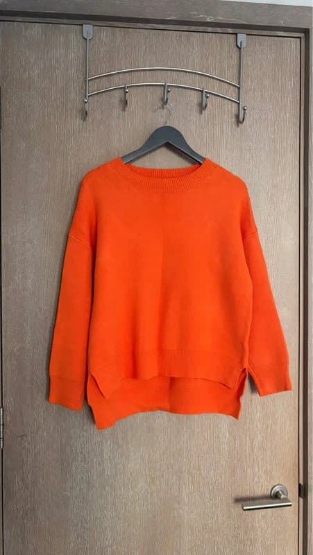 Never Fully Dressed Never Fully Dressed Orange Knit Jumper UK S