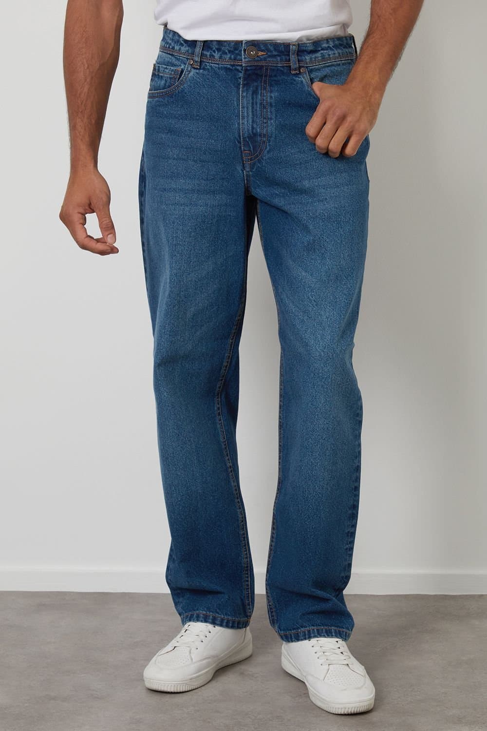Threadbare Threadbare Men's Loose Fit Jeans in Blue