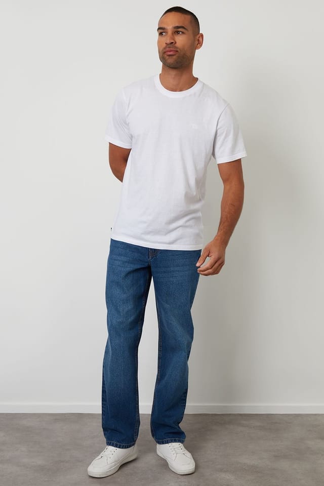 Threadbare Threadbare Men's Loose Fit Jeans in Blue - 3