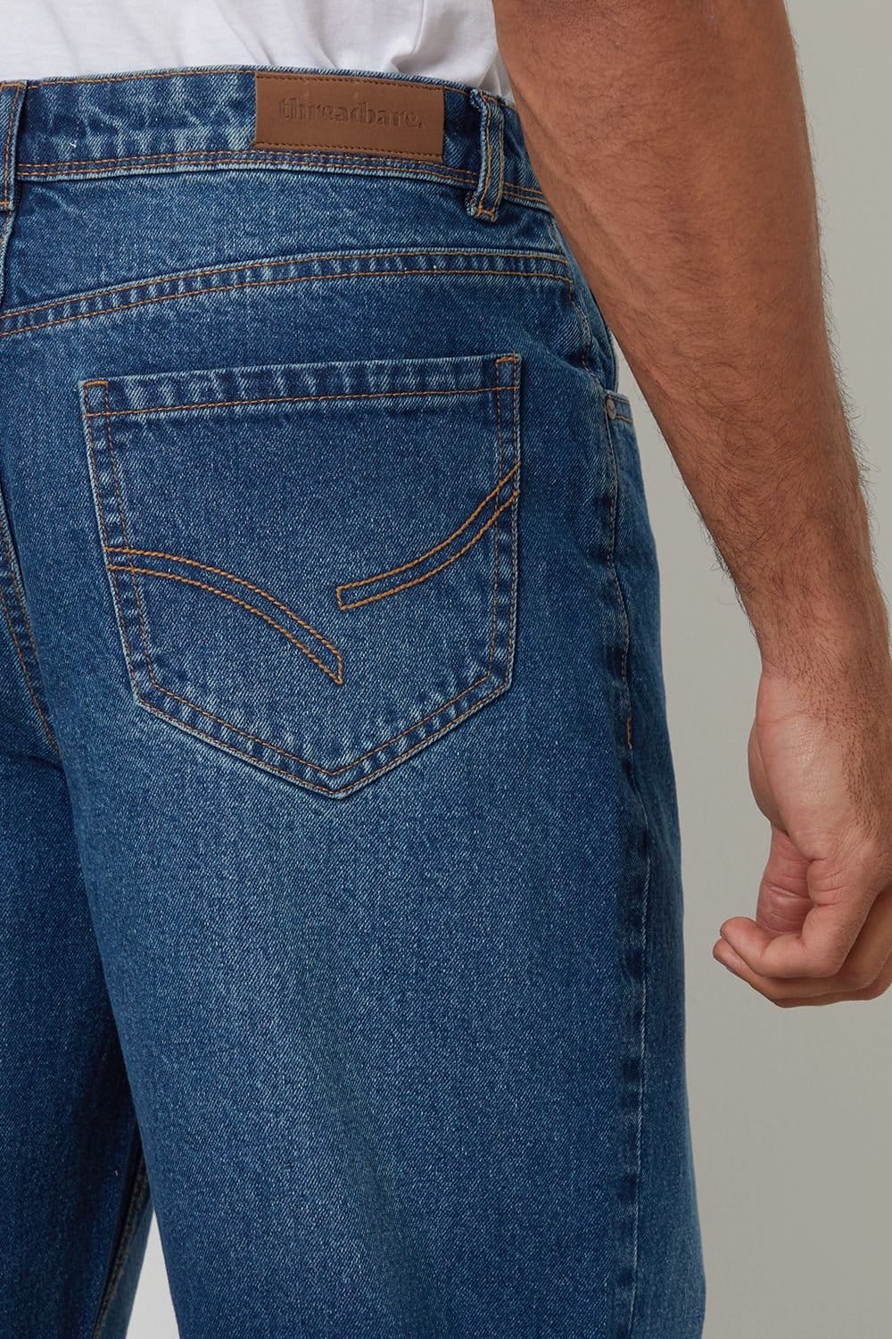 Threadbare Threadbare Men's Loose Fit Jeans in Blue - 4