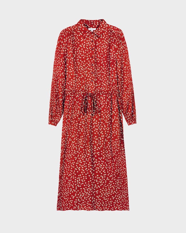 Kettlewell Kettlewell Women's Delilah Shirt Dress in Red - 2