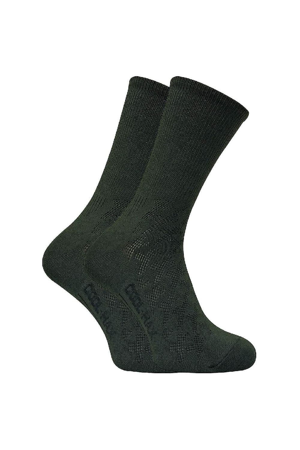 Dr Hunter Dr Hunter Men's 2 Pack Coolmax Hiking Socks in Green