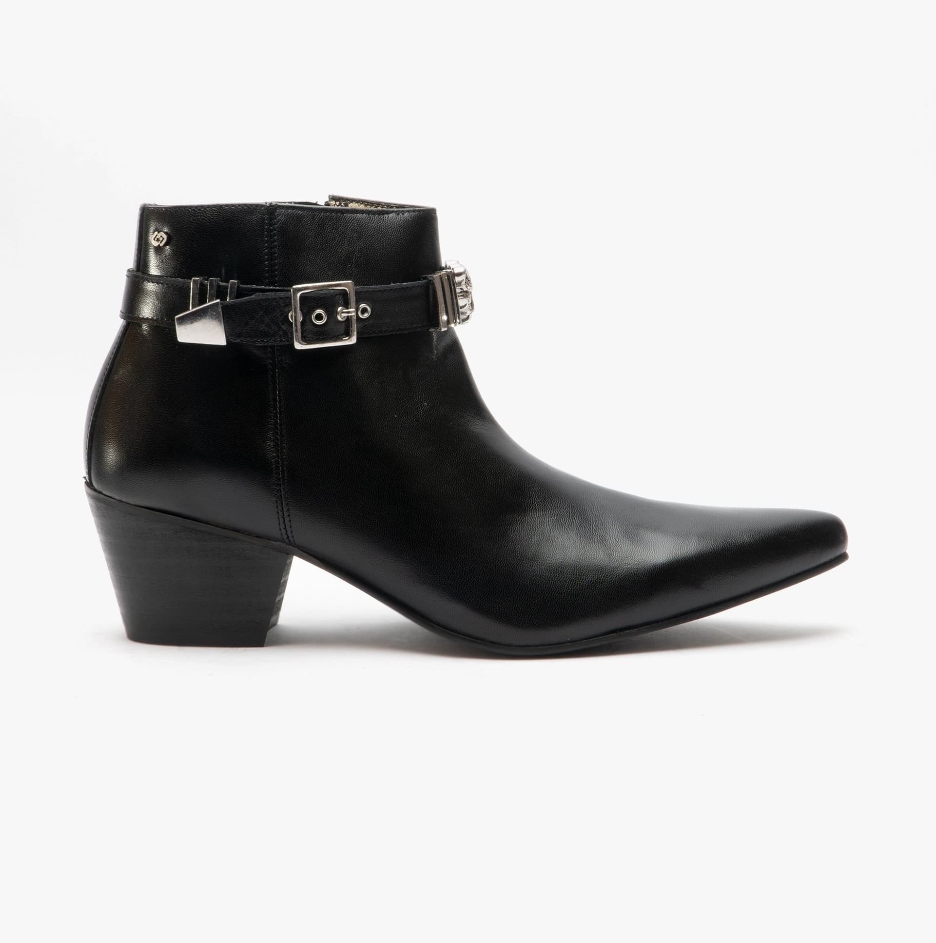 Club Cubano Club Cubano Men's Black Leather Cuban Heel Boots