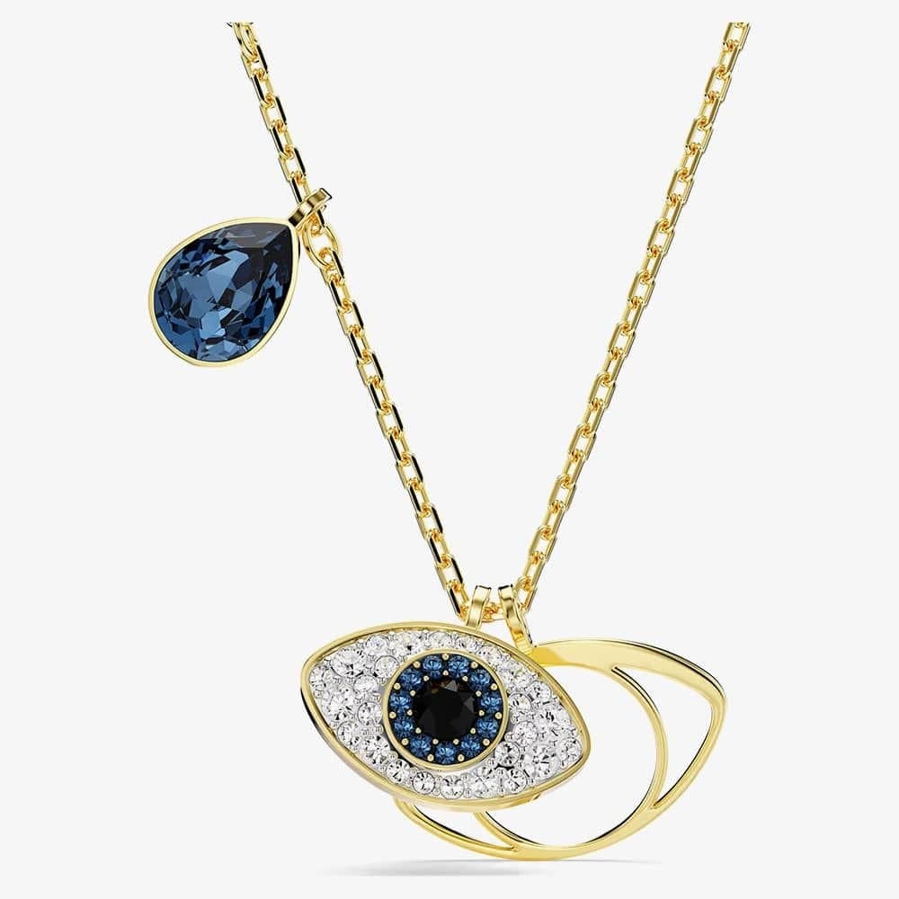Swarovski Swarovski Women's Symbolica Gold Tone Plated Evil Eye Necklace 5692178