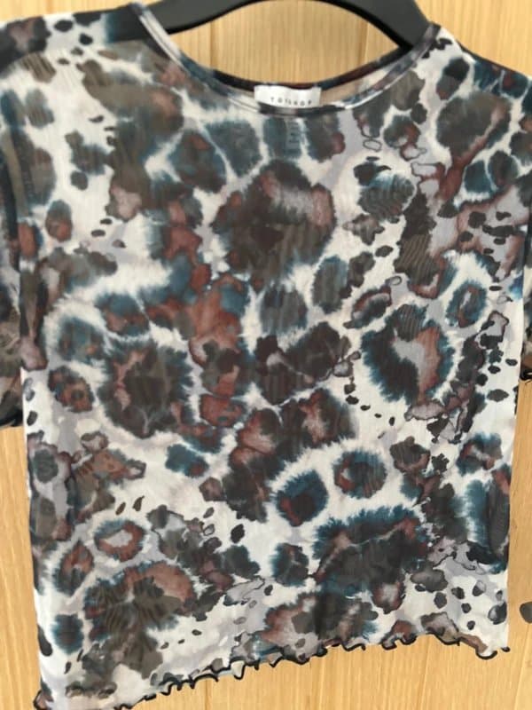 Topshop Very sheer crop top