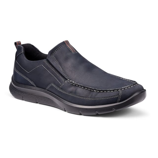 Hotter Hotter Men's 'Boost' Dual Fit Slip-On Shoes in Navy - 2