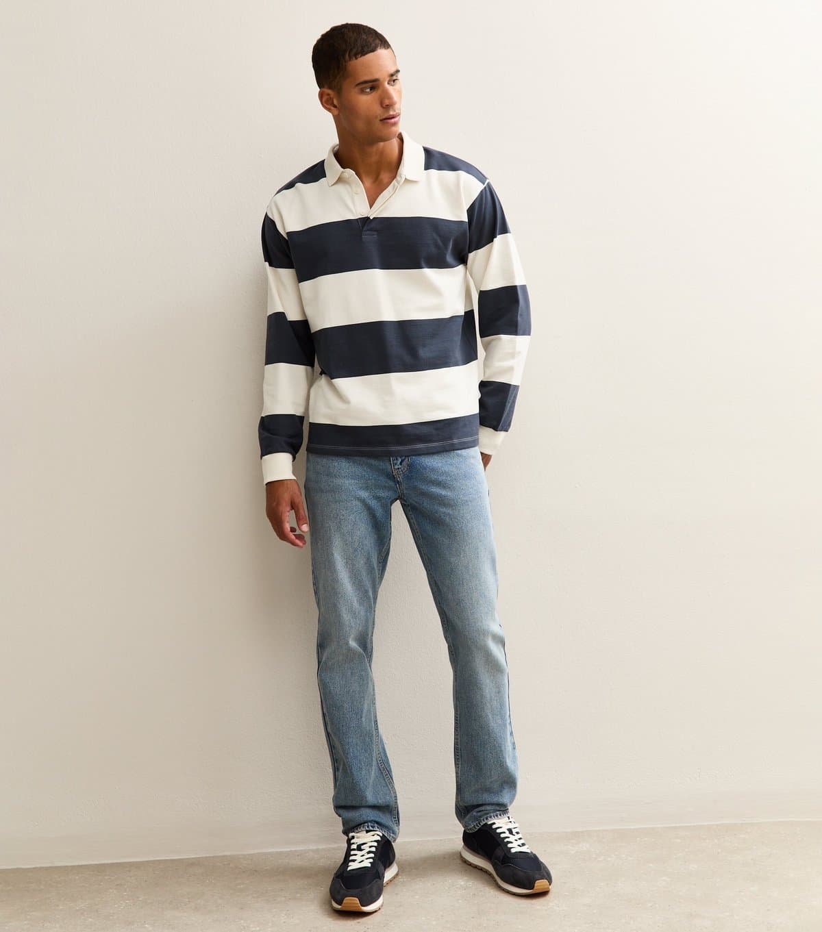 New Look Men's Light Blue Straight Leg Jeans New Look