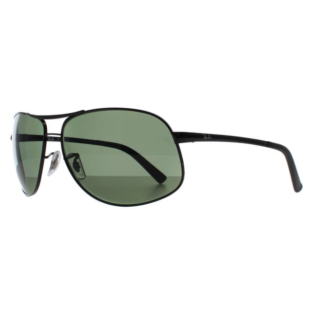 Ray-Ban Ray-Ban Men's Aviator Polished Black G-15 Green Polarized RB3387 - 2