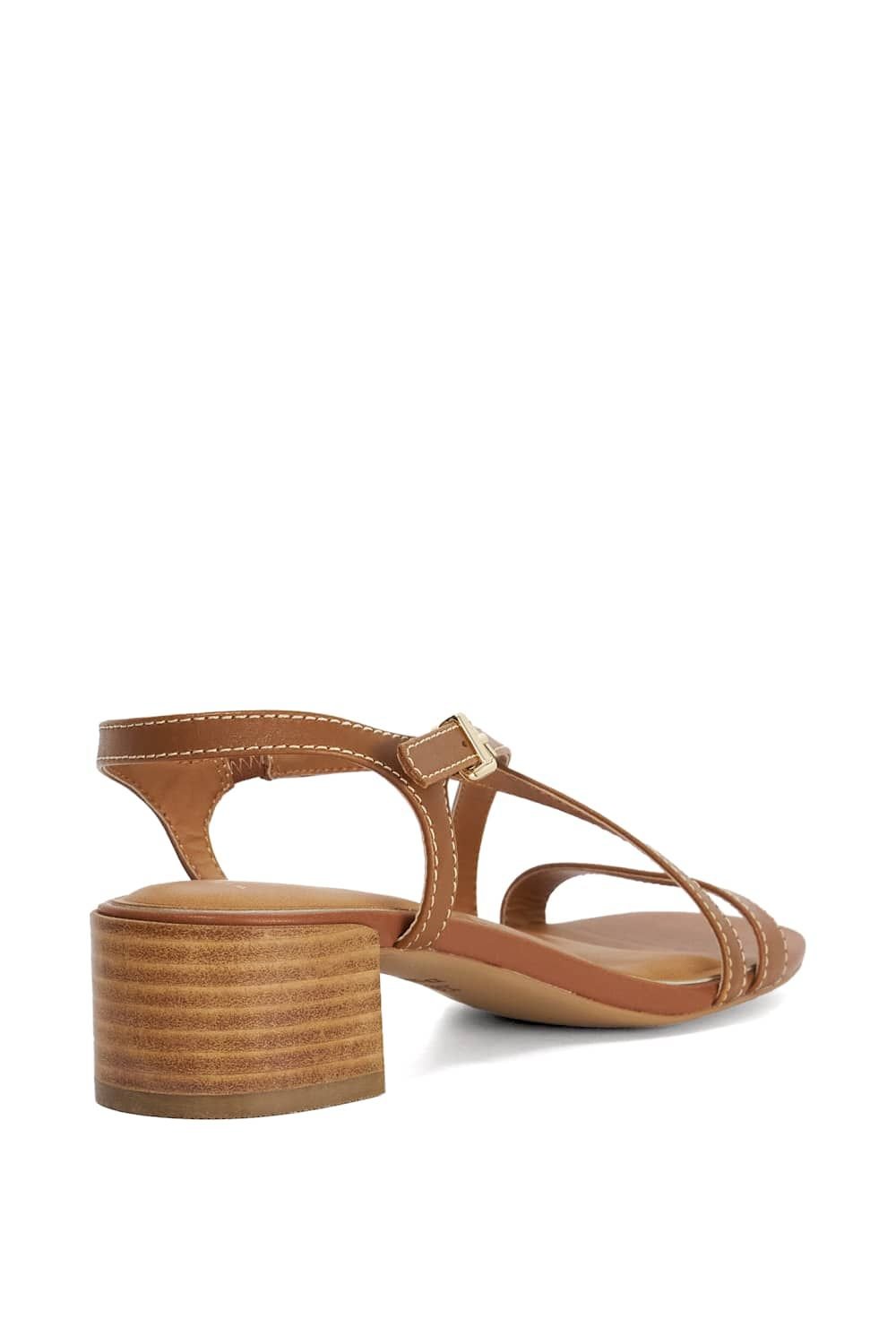 Dune London Dune London Women's Wide Fit 'Jordin' Leather Sandals in Brown - 3