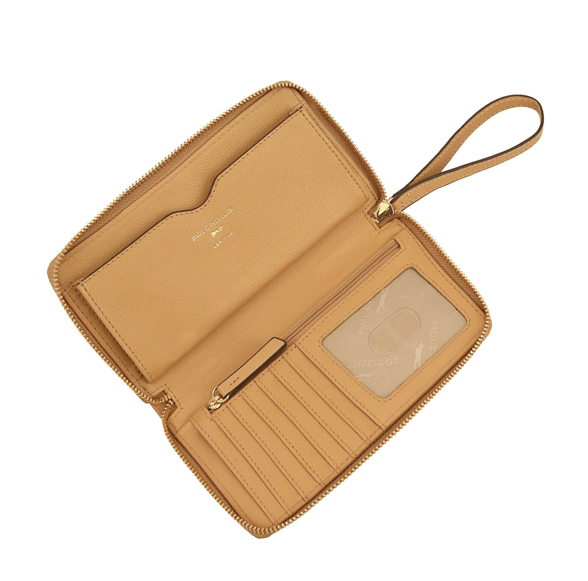Paul Costelloe Paul Costelloe Women's Tansy Leather Travel Purse in Tan - 4