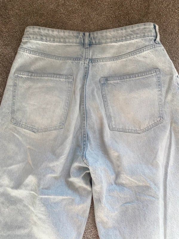 H&M H&M light wash denim barrel baggy wide leg jeans