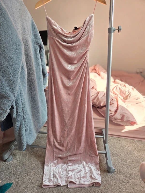 Bershka Midi velvet dress