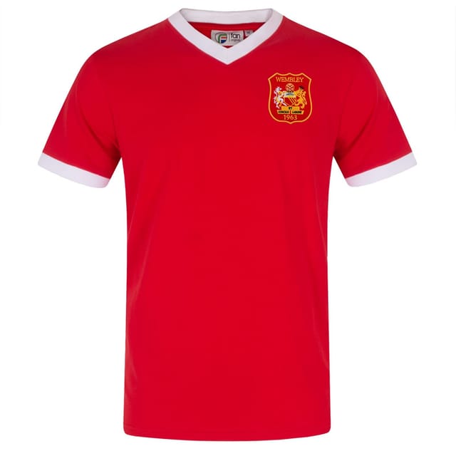 fan originals fan originals Men's Adults Manchester Crest Retro T-Shirt in Crimson - 2