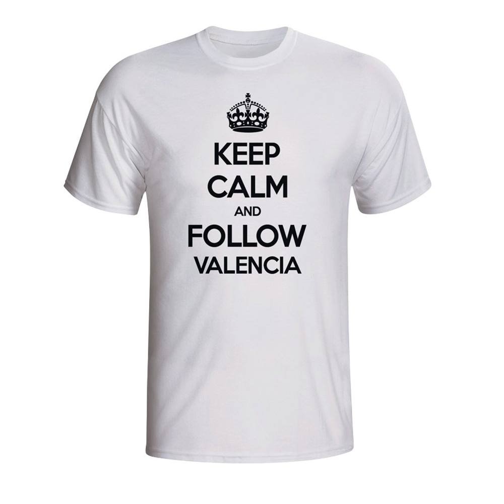Valencia CF Valencia CF Men's Keep Calm & Follow T-Shirt white - 4