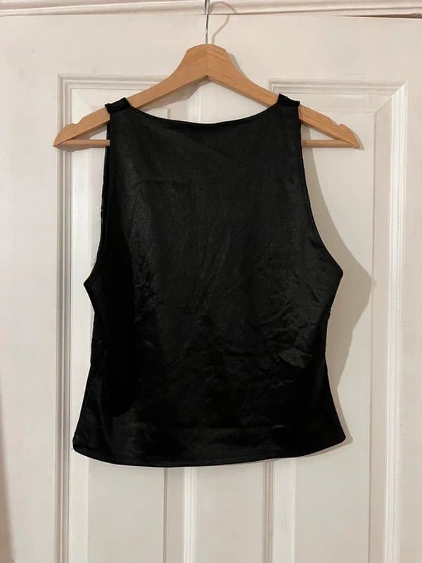 ASOS Black lace/satin style top