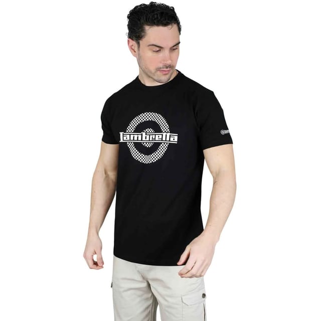 Lambretta Lambretta Men's Target Two Tone T-Shirt in Black - 3