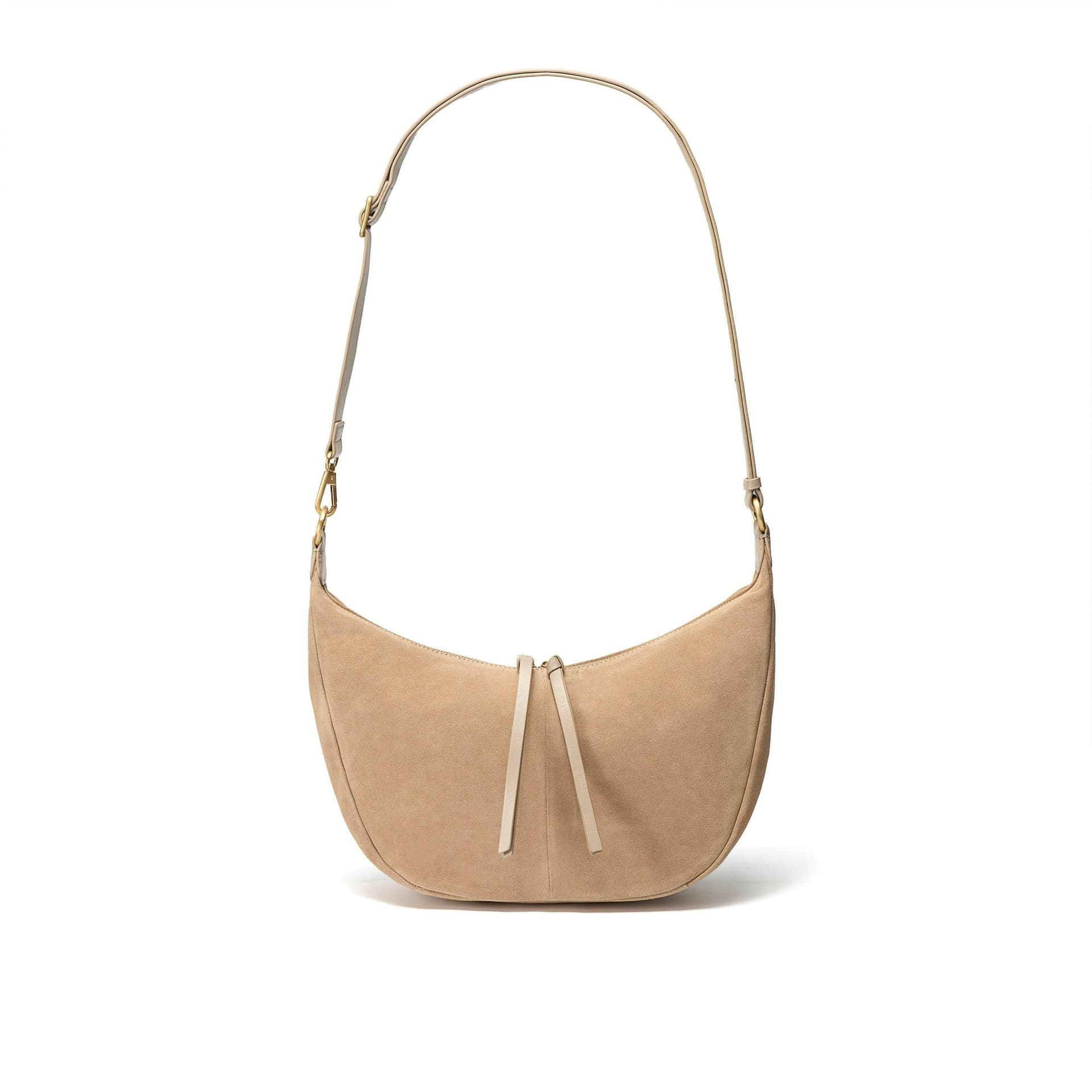 Clarks Clarks Women's Willow Moon Taupe Suede Shoulder Bag