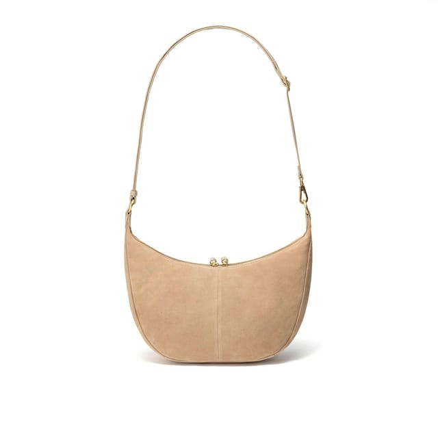 Clarks Clarks Women's Willow Moon Taupe Suede Shoulder Bag, Cross Body Bag in Beige - 2