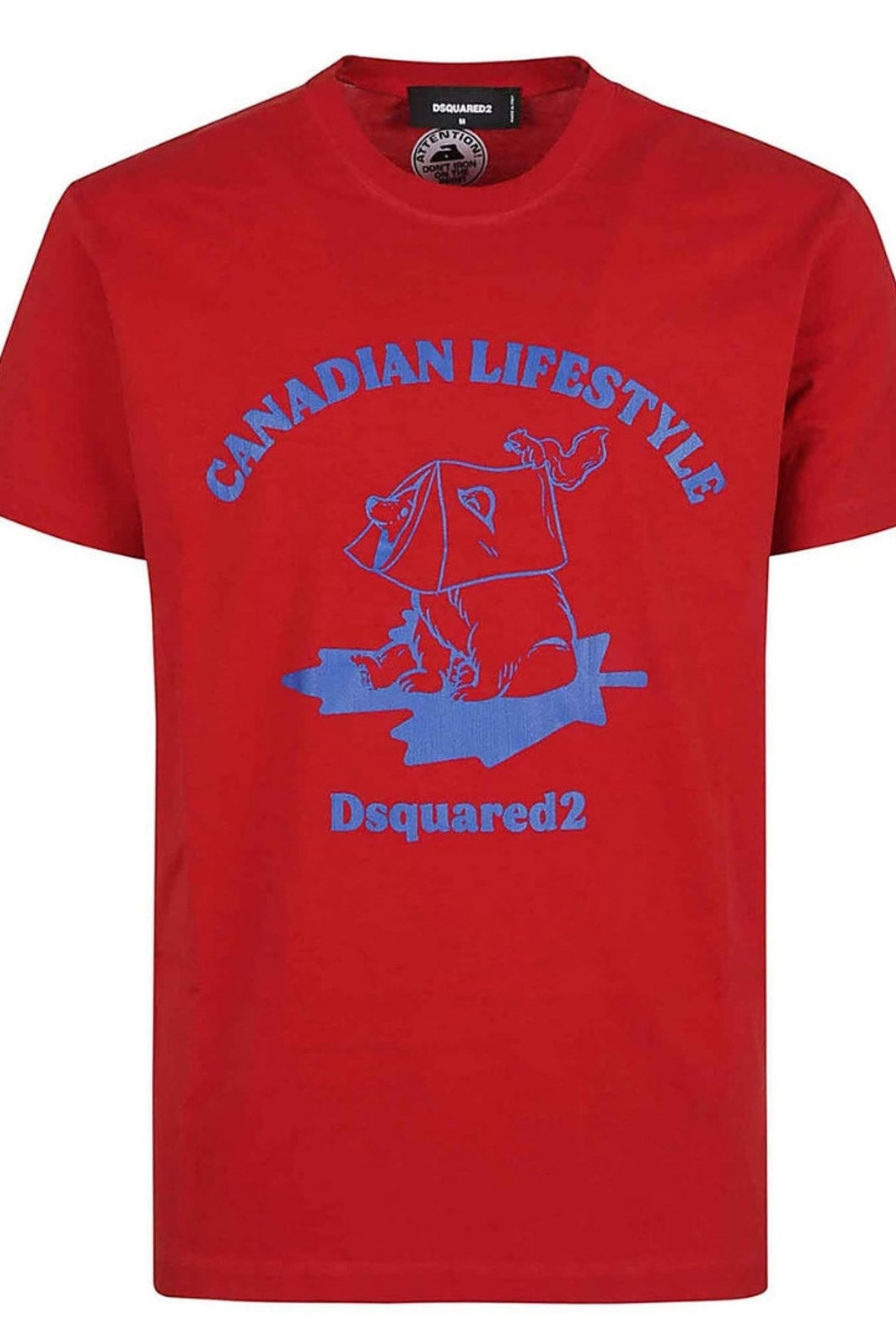 Dsquared2 Dsquared2 Men's Canadian Lifestyle Short Sleeve Round T-shirt in Red
