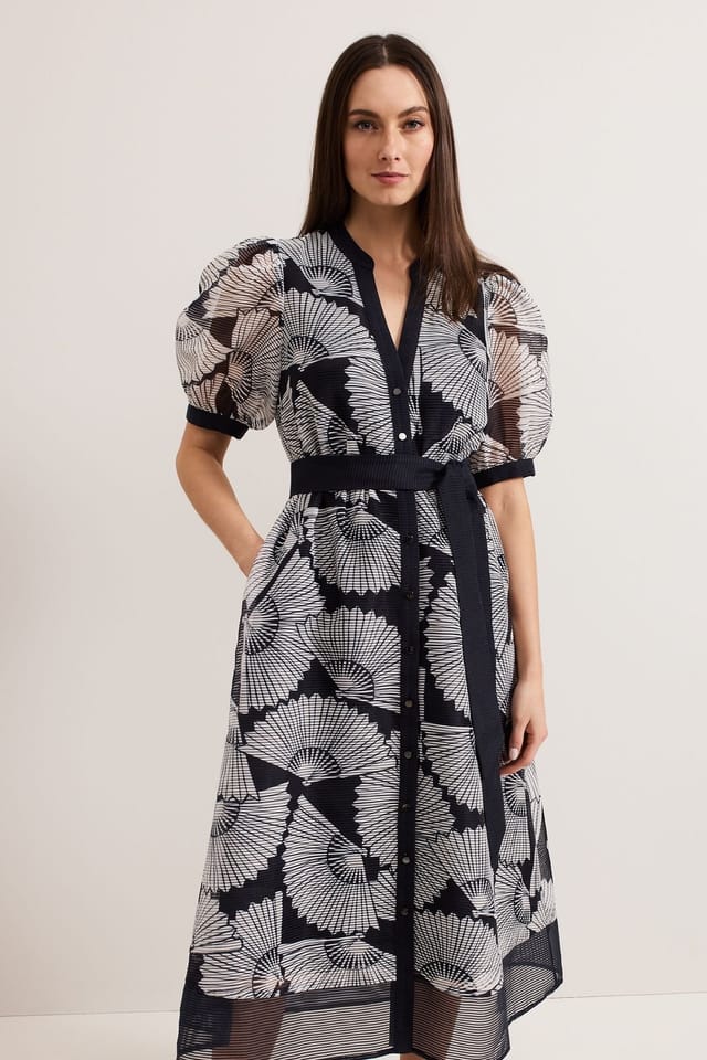 Phase Eight Phase Eight Women's Skylar Midi Dress in Dark Navy - 3