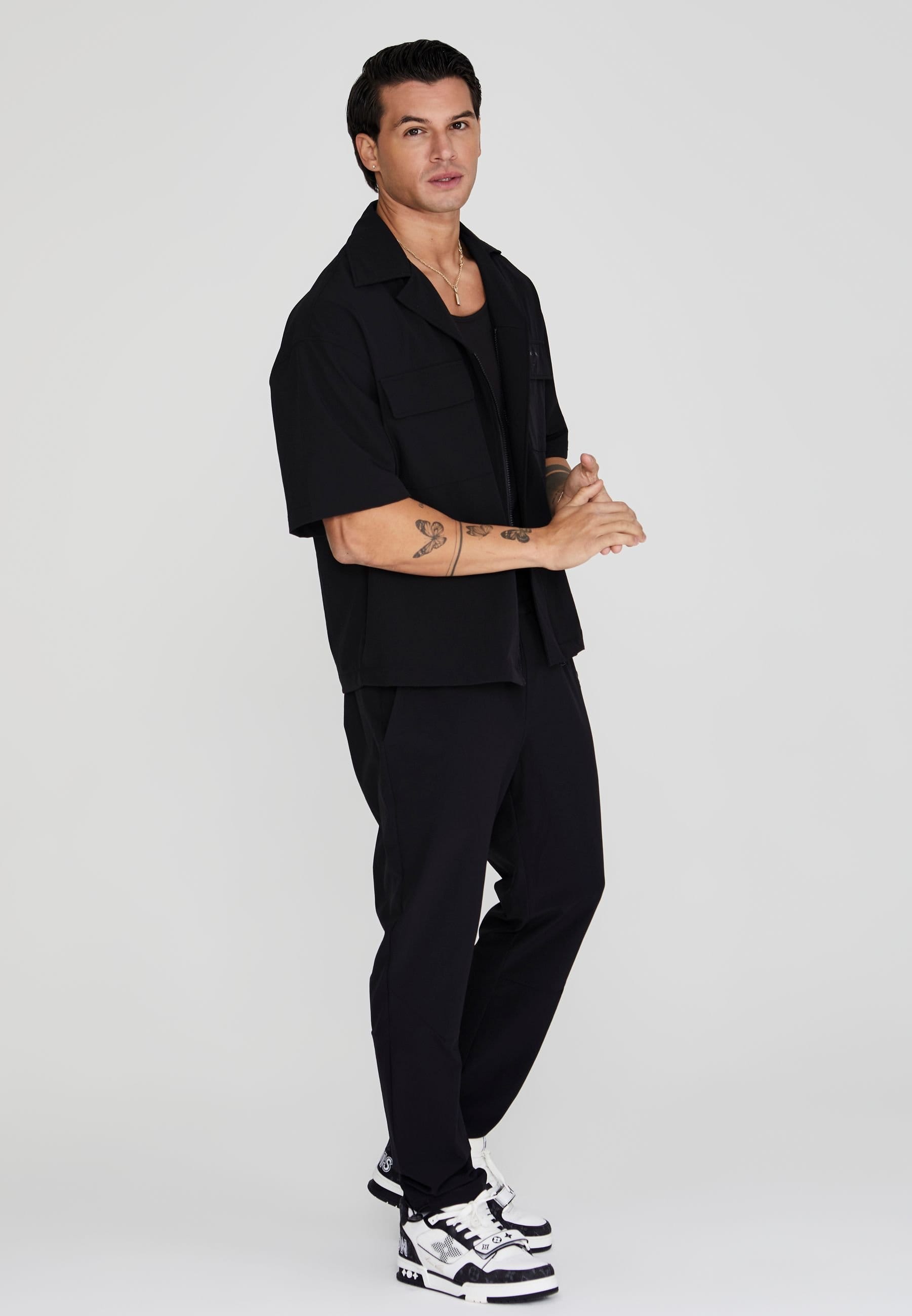 SikSilk SikSilk Men's Cargo Pant in Black - 4