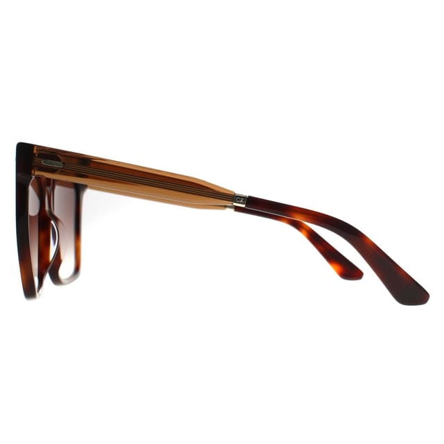 Calvin Klein CALVIN KLEIN Women's Square Brown Havana Brown Gradient CK22534S - 3