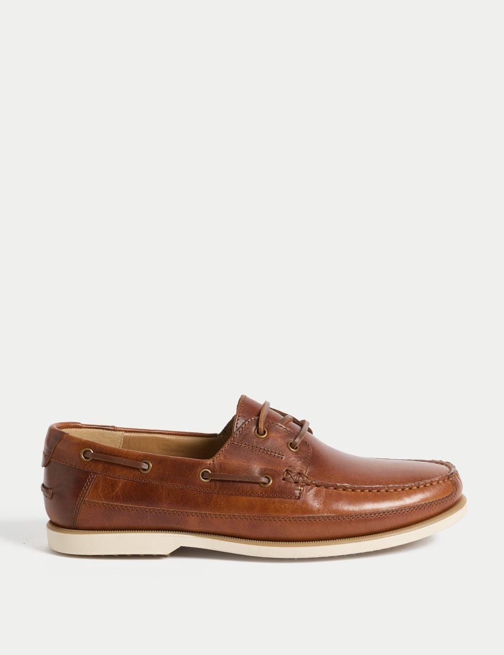 Marks & Spencer M&S Tan Leather Boat Shoes