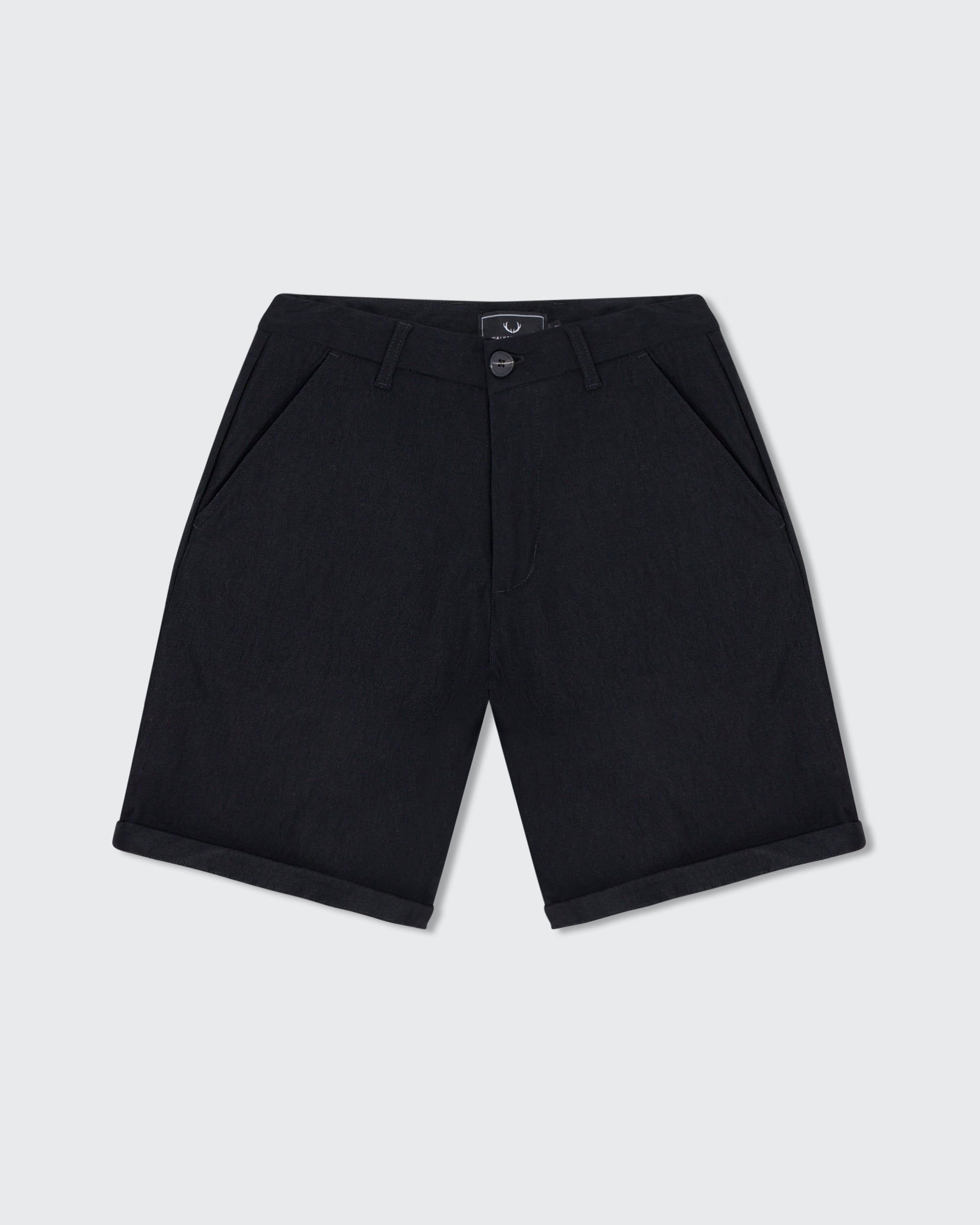 Walker & Hunt Walker & Hunt Men's Super Stretch Short - Khaki in Black - 2