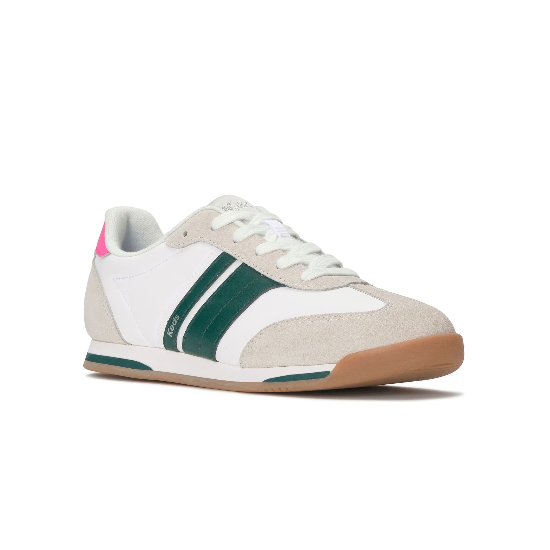 keds Keds Women's Revival Nylon Suede Leather Sneaker in Beige