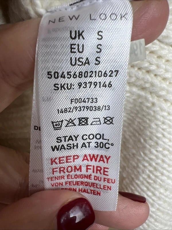 New Look New look - knit waistcoat - size s - cream