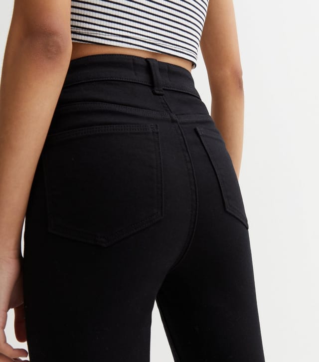 New Look Women's Black High Waist Hallie Super Skinny Jeans New Look - 3