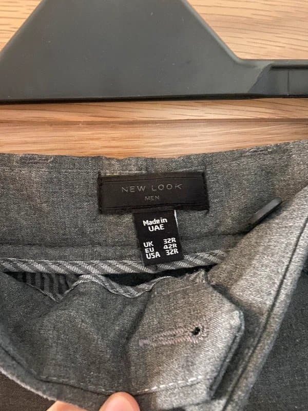 New Look Grey New Look suit trousers 32R