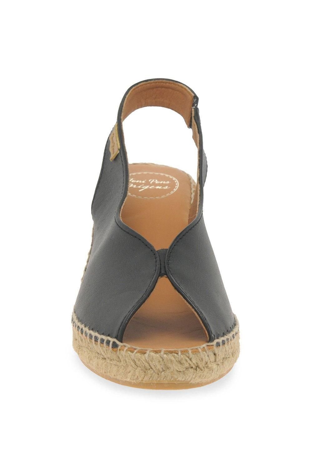 Toni Pons Toni Pons Women's 'Laila' Wedge Heel Espadrille Sandals in Black - 3