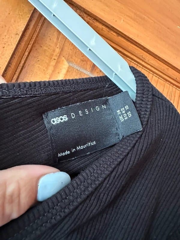 ASOS Black crop top