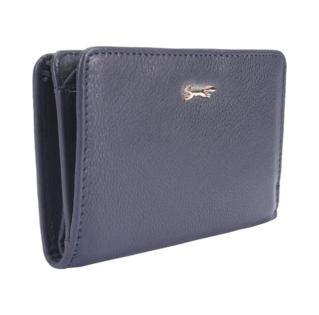 Paul Costelloe Paul Costelloe Women's Pansy Leather Purse in Dark Navy - 2